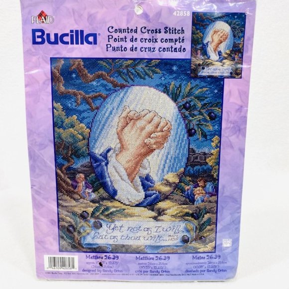 Bucilla Matthew 26:39  Counted Cross Stitch Kit - New/Sealed (2001) - Picture 1 of 7